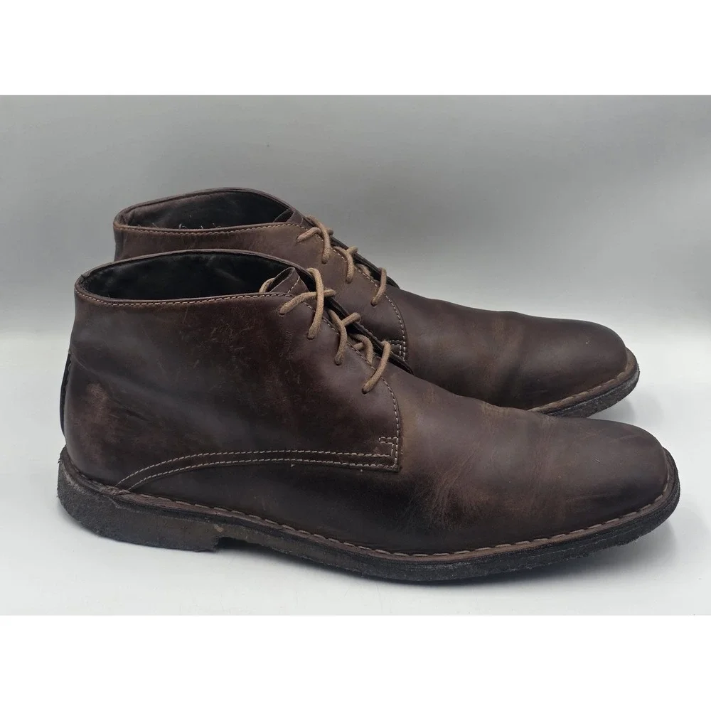 Johnston & Murphy Copeland Chukka Boots Men's 13M Leather Brown 25-0142